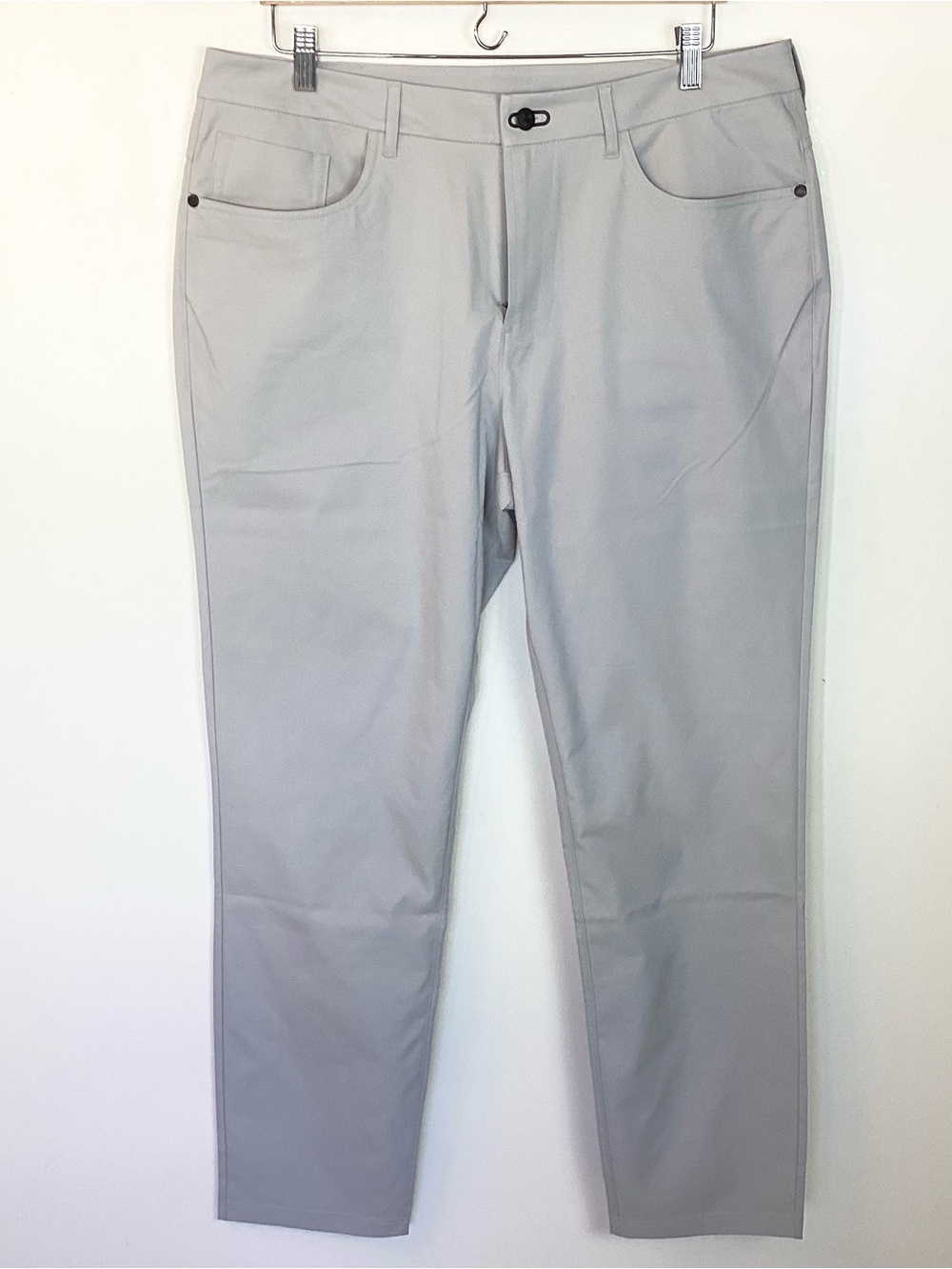 NWOT Public Rec (NOBULL) Dealmaker 5 Pocket Pants - Light Gray - 36x34
